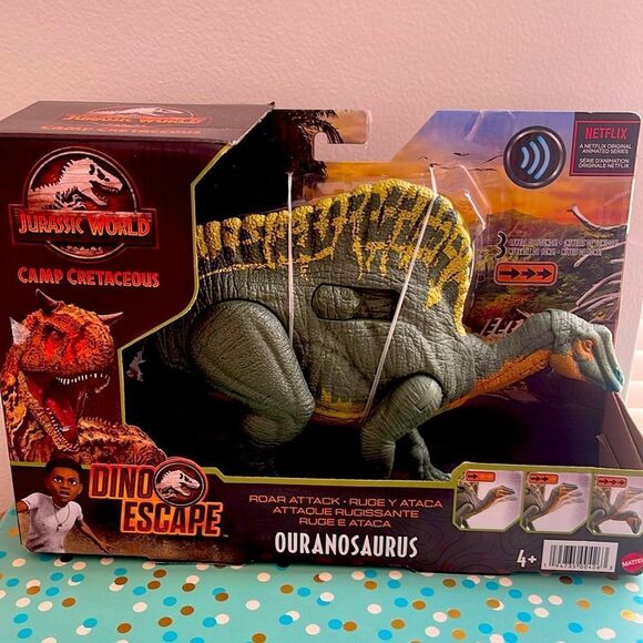 NIB Jurassic World Ouranosaurus Roar Attack Camp Cretaceous Dino Escape - Picture 1 of 13